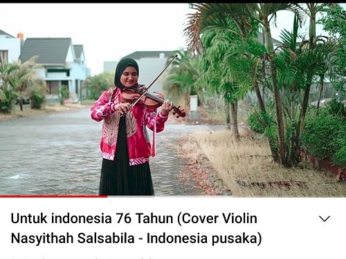 Nasyitah Kembali Unjuk Kreatifitasnya Memainkan Biola dengan Mencover Lagu
