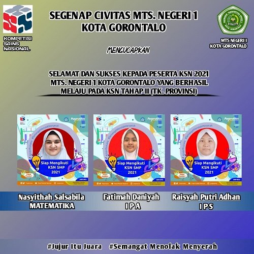 Tim KSN MTsN 1 Kota Melaju ke Tingkat Provinsi