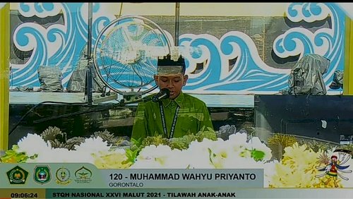 Siswa MTsN 1 Kota Perwakilan Gorontalo Bawakan Surat An Nisa Pada STQH Nasional