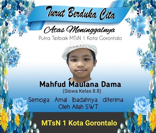 MTsN 1 Kota Berduka, Salah Satu Siswa Berprestasi Meninggal Dunia