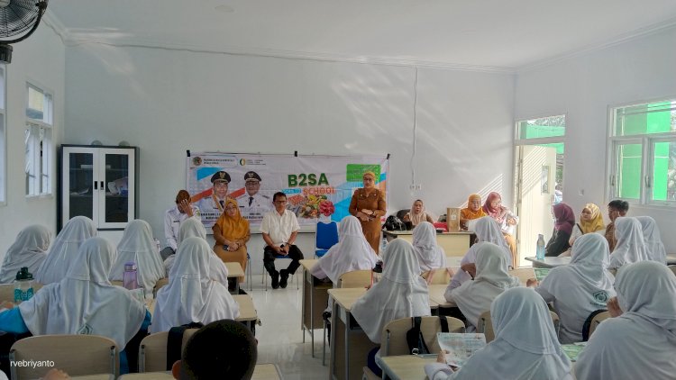 Dinas Pangan Kota Gorontalo Gelar Sosialisasi B2SA Goes To School di MTsN 1, Upaya Tekan Angka Stunting dan Gizi Buruk