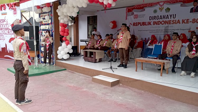 MTsN 1 Kota Gorontalo Gelar Upacara Peringatan Hari Pramuka ke-64 Tahun 2025